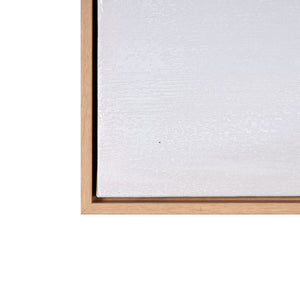 HomeRoots Prelude Hand-Painted Canvas in Chic Brown Floater Frame - Artful, Unique Wall Decor for Any Room 653961