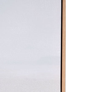 HomeRoots Prelude Hand-Painted Canvas in Chic Brown Floater Frame - Artful, Unique Wall Decor for Any Room 653961
