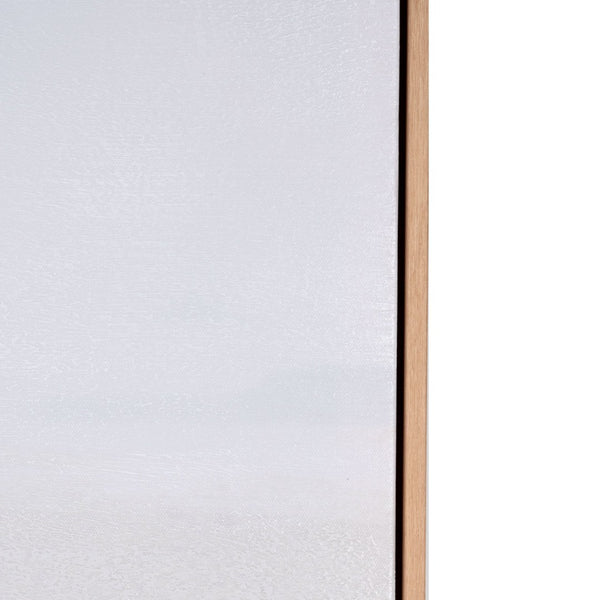 HomeRoots Prelude Hand-Painted Canvas in Chic Brown Floater Frame - Artful, Unique Wall Decor for Any Room 653961