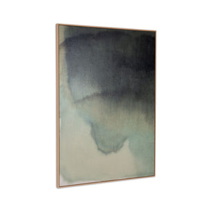 HomeRoots Evergreen Handcrafted Art in Brown Floater Frame – Stunning Wall Décor for Elegant Spaces 653965