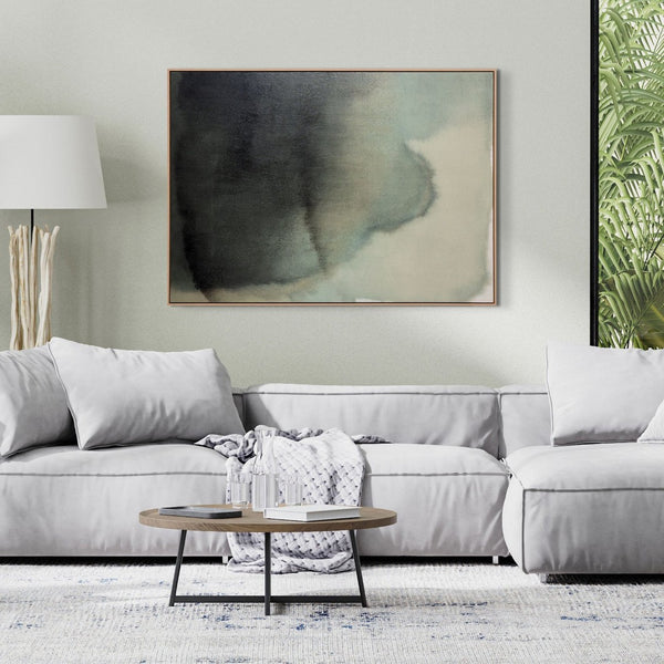 HomeRoots Evergreen Handcrafted Art in Brown Floater Frame – Stunning Wall Décor for Elegant Spaces 653965