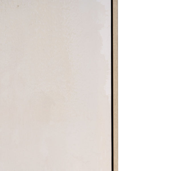 HomeRoots Adagio Hand-Painted Wall Art in Brown Floater Frame – Unique Artisan Craftsmanship for Elegant Spaces 653966