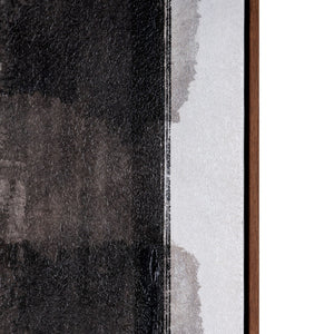 HomeRoots Motif Hand-Painted Canvas Wall Art in Brown Floater Frame - Unique Gallery-Style Décor Piece 653967