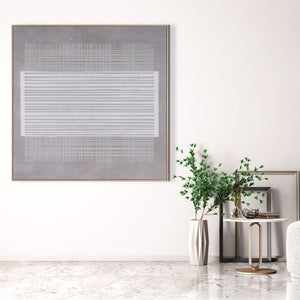 HomeRoots Lyre Hand-Painted Canvas Wall Art in Brown Floater Frame – Bold, Artisan-Made Décor for Any Space 653968