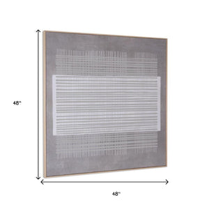 HomeRoots Lyre Hand-Painted Canvas Wall Art in Brown Floater Frame – Bold, Artisan-Made Décor for Any Space 653968