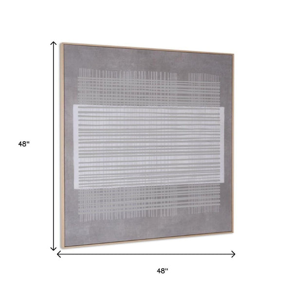 HomeRoots Lyre Hand-Painted Canvas Wall Art in Brown Floater Frame – Bold, Artisan-Made Décor for Any Space 653968