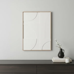 HomeRoots Modern Geometric Brown Shadowbox Art - Hand-Crafted Canvas Design for Contemporary Home Decor 653972