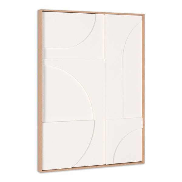 HomeRoots Modern Geometric Brown Shadowbox Art - Hand-Crafted Canvas Design for Contemporary Home Decor 653972
