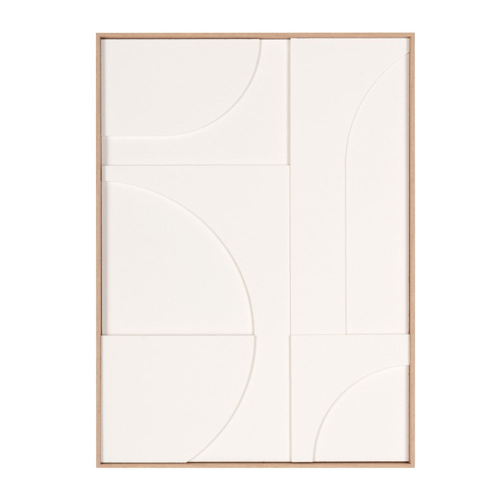 HomeRoots Modern Geometric Brown Shadowbox Art - Hand-Crafted Canvas Design for Contemporary Home Decor 653972
