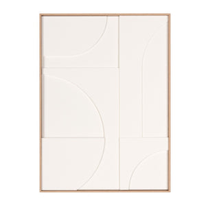 HomeRoots Modern Geometric Brown Shadowbox Art - Hand-Crafted Canvas Design for Contemporary Home Decor 653972