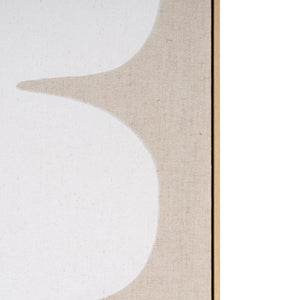 HomeRoots Interval Hand-Painted Canvas Art in Brown Floater Frame – Modern Wall Décor for Any Space 653975