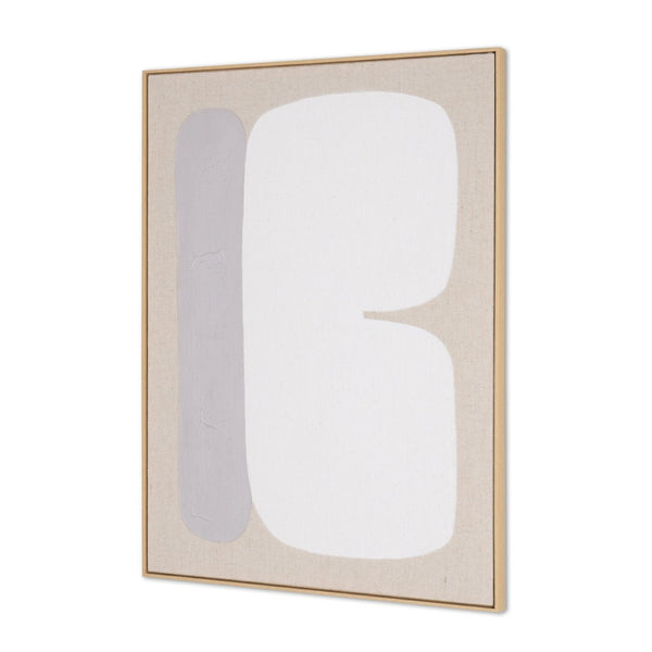 HomeRoots Interval Hand-Painted Brown Floater Frame Wall Art - Stunning Canvas for Modern Home Décor! 653976