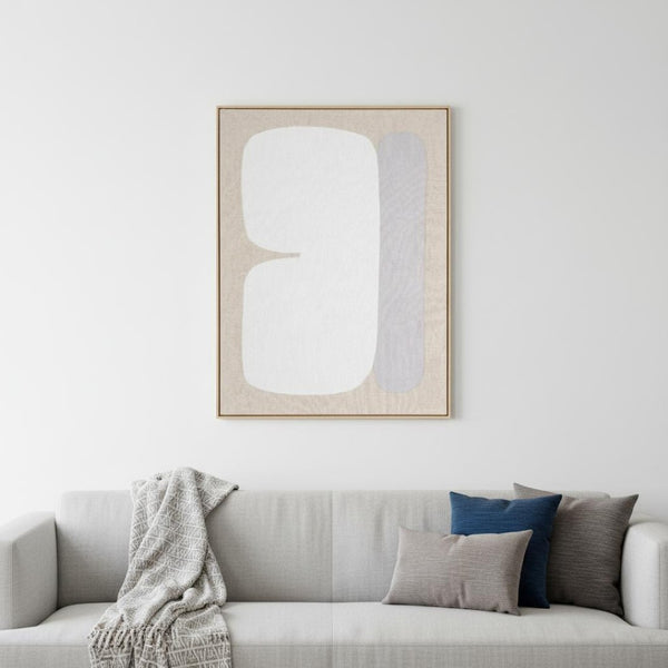 HomeRoots Interval Hand-Painted Brown Floater Frame Wall Art - Stunning Canvas for Modern Home Décor! 653976