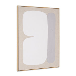 HomeRoots Interval Hand-Painted Brown Floater Frame Wall Art - Stunning Canvas for Modern Home Décor! 653976