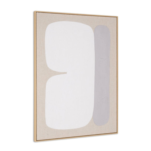 HomeRoots Interval Hand-Painted Brown Floater Frame Wall Art - Stunning Canvas for Modern Home Décor! 653976