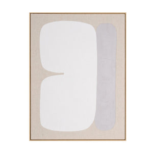 HomeRoots Interval Hand-Painted Brown Floater Frame Wall Art - Stunning Canvas for Modern Home Décor! 653976