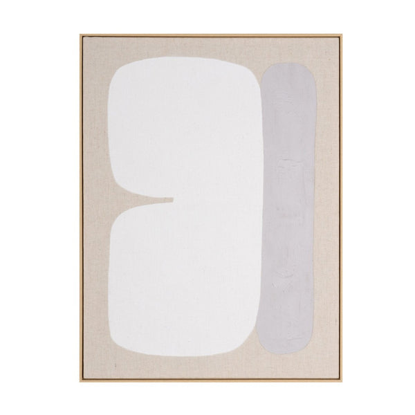 HomeRoots Interval Hand-Painted Brown Floater Frame Wall Art - Stunning Canvas for Modern Home Décor! 653976