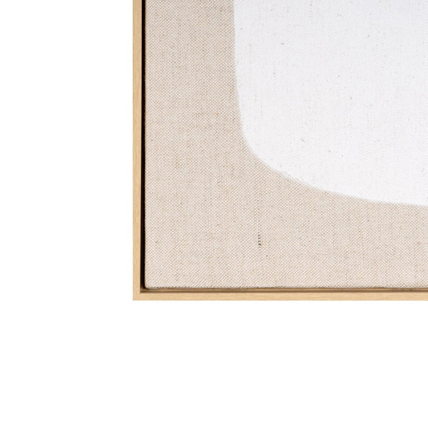 HomeRoots Interval Hand-Painted Brown Floater Frame Wall Art - Stunning Canvas for Modern Home Décor! 653976
