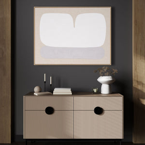 HomeRoots Interval Hand-Painted Brown Floater Frame Wall Art - Stunning Canvas for Modern Home Décor! 653976