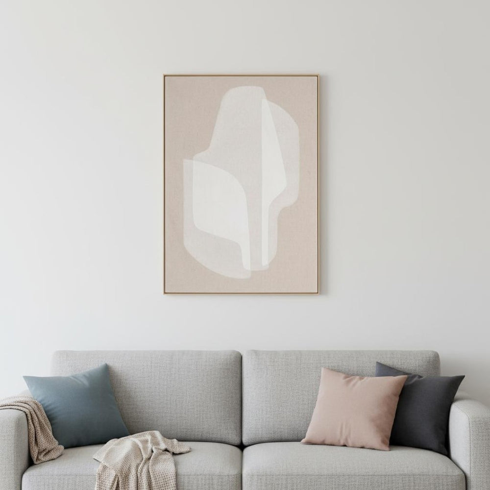 HomeRoots Blanchard Hand-Painted Floater Frame Wall Art - Vibrant Canvas Décor for Modern Living Spaces 653981