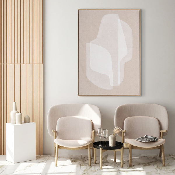 HomeRoots Blanchard Hand-Painted Floater Frame Wall Art - Vibrant Canvas Décor for Modern Living Spaces 653981