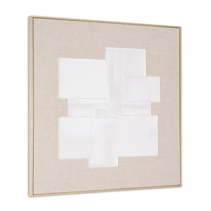 HomeRoots Octav Hand-Painted Canvas Wall Art in Brown Floater Frame – Elevate Your Space with Style! 653982