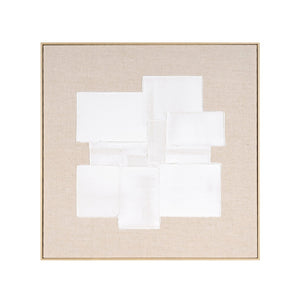 HomeRoots Octav Hand-Painted Canvas Wall Art in Brown Floater Frame – Elevate Your Space with Style! 653982