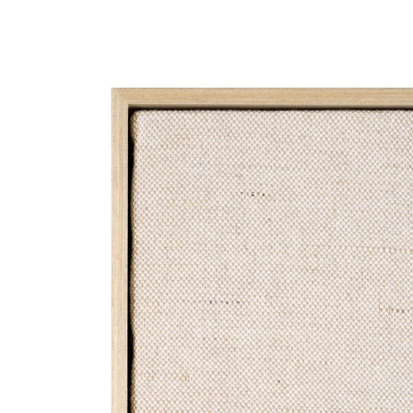 HomeRoots Octav Hand-Painted Canvas Wall Art in Brown Floater Frame – Elevate Your Space with Style! 653982