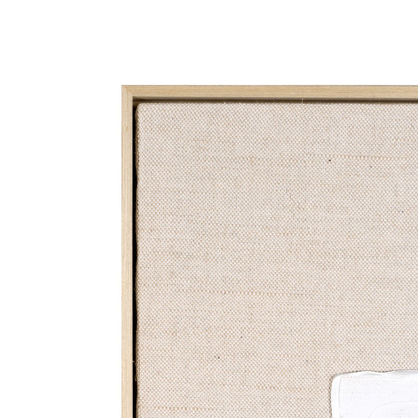 HomeRoots Octav Hand-Painted Canvas Wall Art in Brown Floater Frame – Modern, Bold, and Ready to Hang! 653983