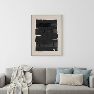 HomeRoots Echoes of Shadows Hand-Painted Brown Floater Frame Wall Art – Unique Canvas for Timeless Decor 653984