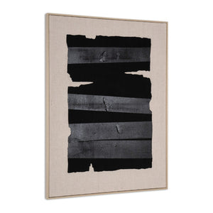 HomeRoots Echoes of Shadows Hand-Painted Brown Floater Frame Wall Art – Unique Canvas for Timeless Decor 653984