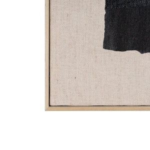 HomeRoots Echoes of Shadows Hand-Painted Brown Floater Frame Wall Art – Unique Canvas for Timeless Decor 653984
