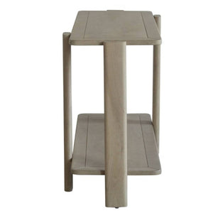 HomeRoots 54" Hand-Finished Solid Wood Distressed Console Table with Unique Design & Two-Tier Storage Solution 653989
