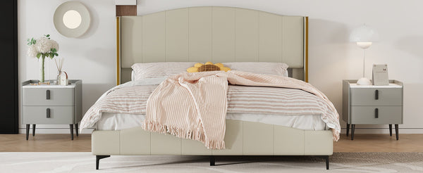 English Elm Nightstands with Marble-Pattern Top and Raised Guard, 2-Drawer Modern Bedside Tables for Storage Elegance Gray 23.4 L x 18.5 W x 9.06 H N733S332142E