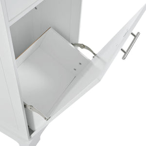 HomeRoots 49" White Wood Barn Door Rolling Kitchen Island with USB, Storage & Expandable Surface for Convenience 654026