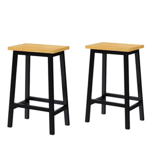 HomeRoots 45" Black Wood Barn Door Rolling Kitchen Island with USB, Stools & Expandable Storage Solutions 654058