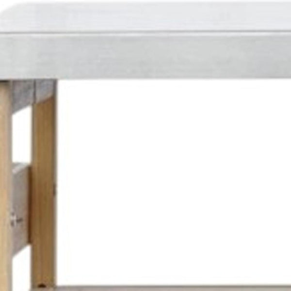 HomeRoots 50" Natural Wood Rolling Kitchen Island with Sliding Barn Door & Ample Storage for Entertaining 654073