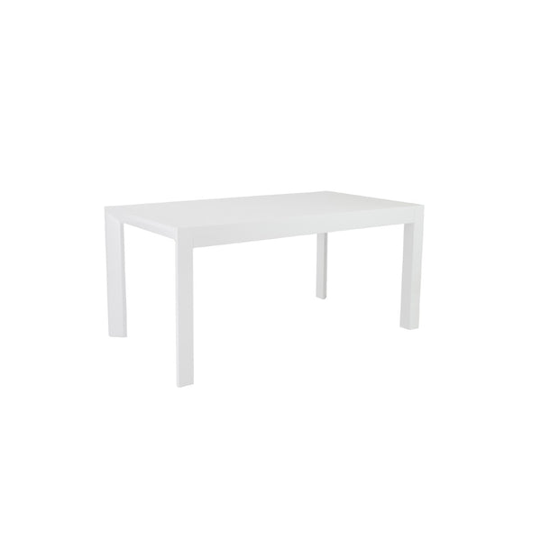 HomeRoots 63" White Wood Dining Table - Modern Versatile Design for Dining Rooms, Kitchens, or Home Offices 654238