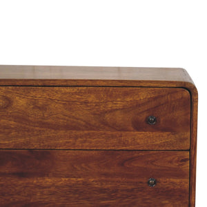HomeRoots 38" Chestnut Solid Wood Accent Cabinet - Stylish Storage Solution with Rustic Charm & Modern Design 654270