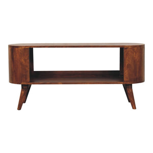 HomeRoots 20" Chestnut Solid Wood Accent Cabinet - Stylish Storage Solution for Living Rooms & Hallways 654287