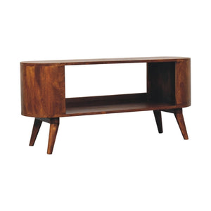 HomeRoots 20" Chestnut Solid Wood Accent Cabinet - Stylish Storage Solution for Living Rooms & Hallways 654287