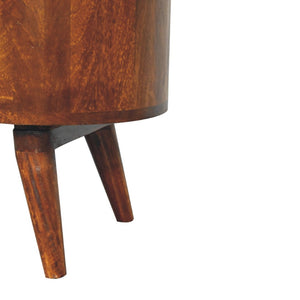 HomeRoots 20" Chestnut Solid Wood Accent Cabinet - Stylish Storage Solution for Living Rooms & Hallways 654287
