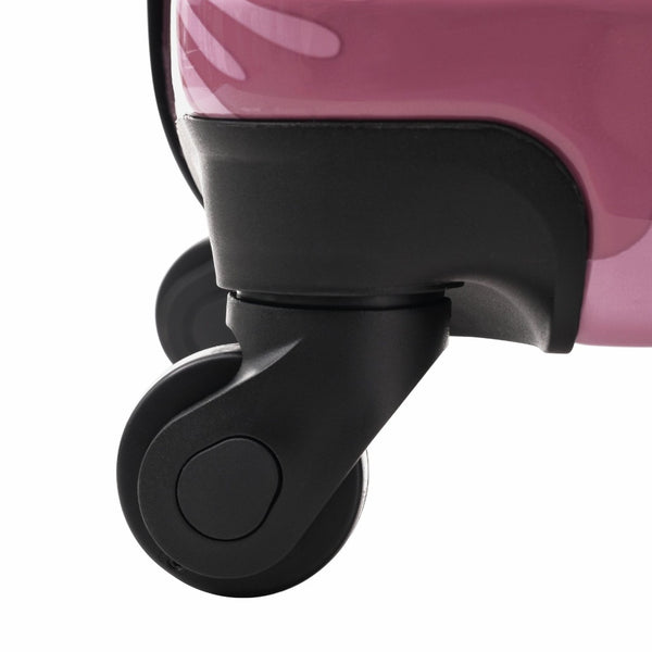 English Elm Hardshell Polycarbonate Luggage Set Three Piece Tsa Lock Spinner Travel Suitcases Pink Purple N732P306618H