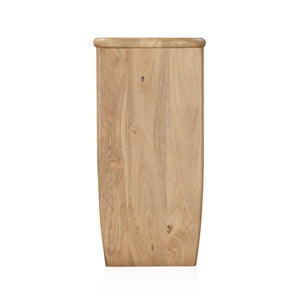HomeRoots 52" Natural Solid Wood Console Table – Timeless Handcrafted Charm for Entryway, Living Room & More 654553