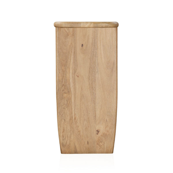 HomeRoots 52" Natural Solid Wood Console Table – Timeless Handcrafted Charm for Entryway, Living Room & More 654553