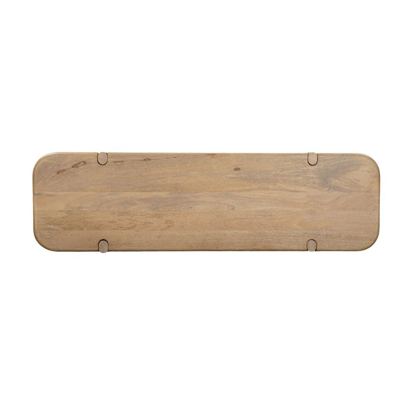 HomeRoots 52" Natural Solid Wood Console Table – Timeless Handcrafted Charm for Entryway, Living Room & More 654553
