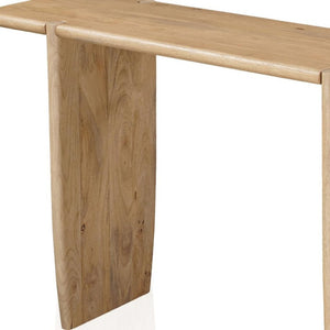HomeRoots 52" Natural Solid Wood Console Table – Timeless Handcrafted Charm for Entryway, Living Room & More 654553