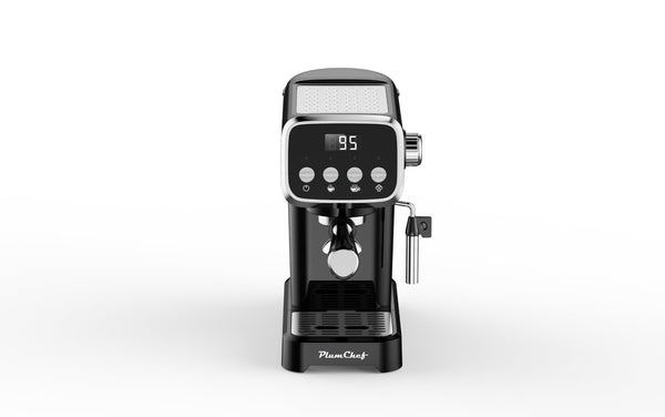 English Elm 20bar Slim Espresso Machine with Steam Wand Cup Warmer and 43oz Detachable Tank W1002P414529