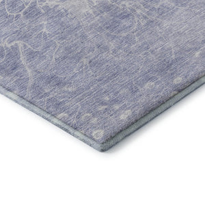 HomeRoots 9' X 12' Contemporary Lavender & Ivory Abstract Area Rug - Durable, Washable, UV Protected Design 654595