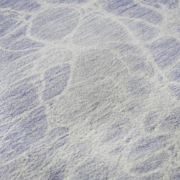 HomeRoots 10' X 14' Abstract Lavender & Ivory Area Rug - Washable, UV Protected, Durable for Busy Homes! 654596